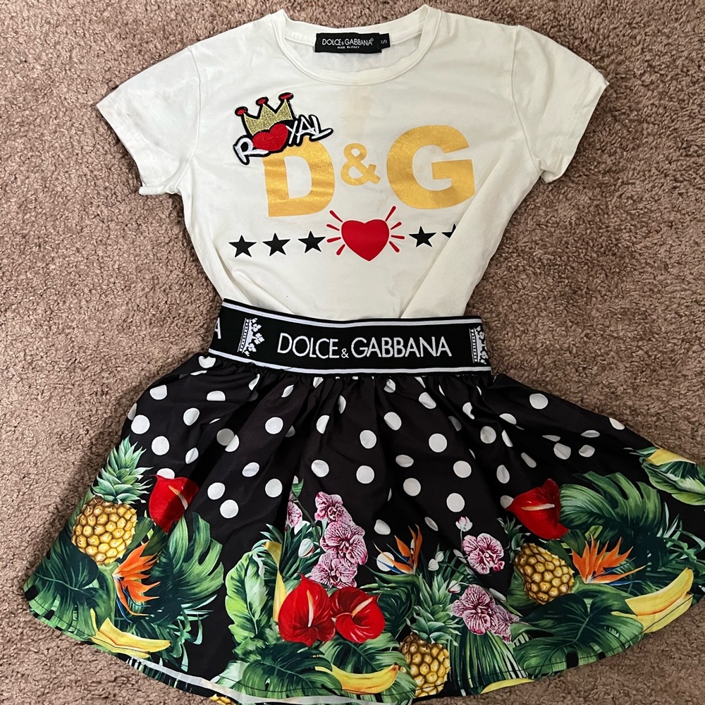 Baby girl infant floral D&G set!